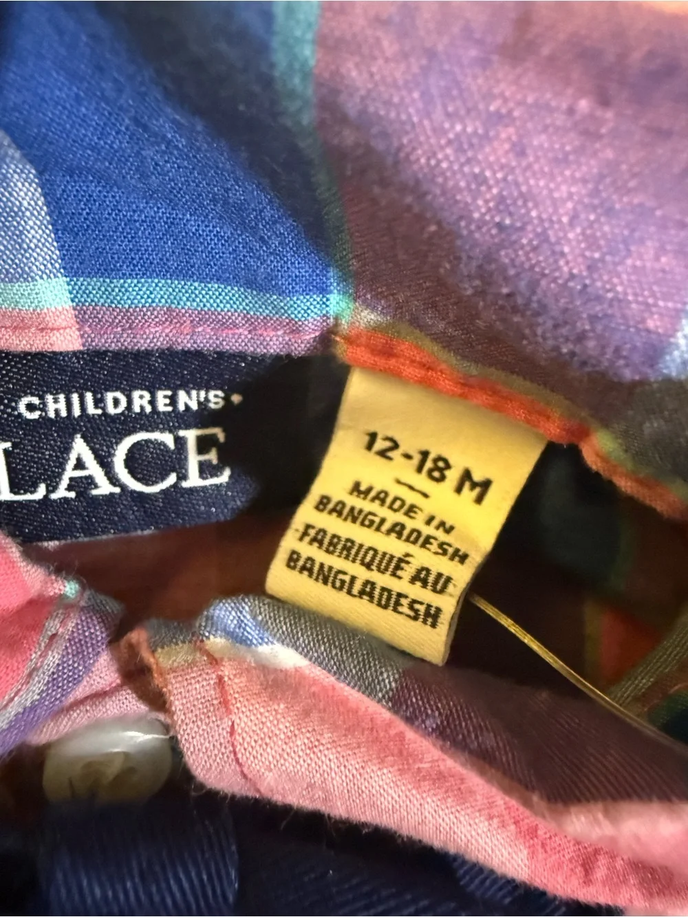 The Children's Place Coral Pink Chino Pants with Striped Navy Belt